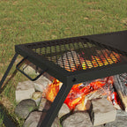 vidaXL Faltbarer Campinggrill Schwarz 31,5 x 26,5 x 4 cm