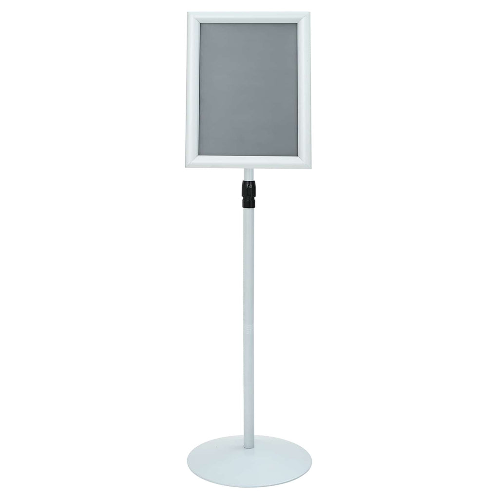 vidaXL Podest-Posterständer Silber 33 x 33 x 126 cm PVC und Stahl