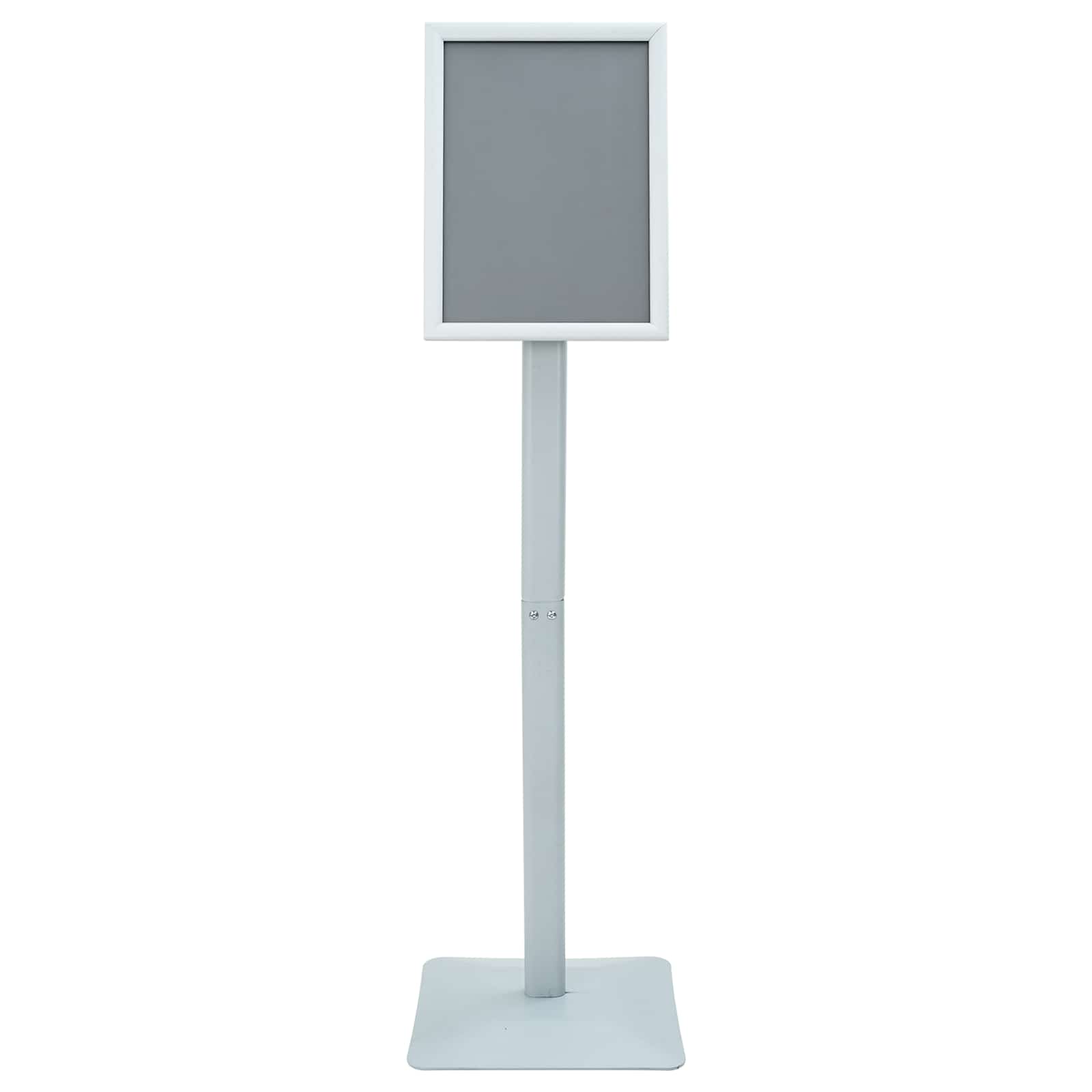vidaXL Podest-Posterständer Silber 32 x 27 x 119 cm Gusseisen