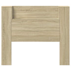 vidaXL Kopfteil-Schrank mit LED mit Regal Sonoma 120 x 16,5 x 103,5 cm