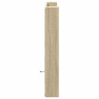 vidaXL Kopfteil-Schrank mit LED mit Regal Sonoma 120 x 16,5 x 103,5 cm