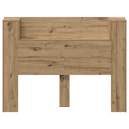 vidaXL Kopfteil-Schrank mit LED Artisan-Eiche 140 x 16,5 x 103,5 cm