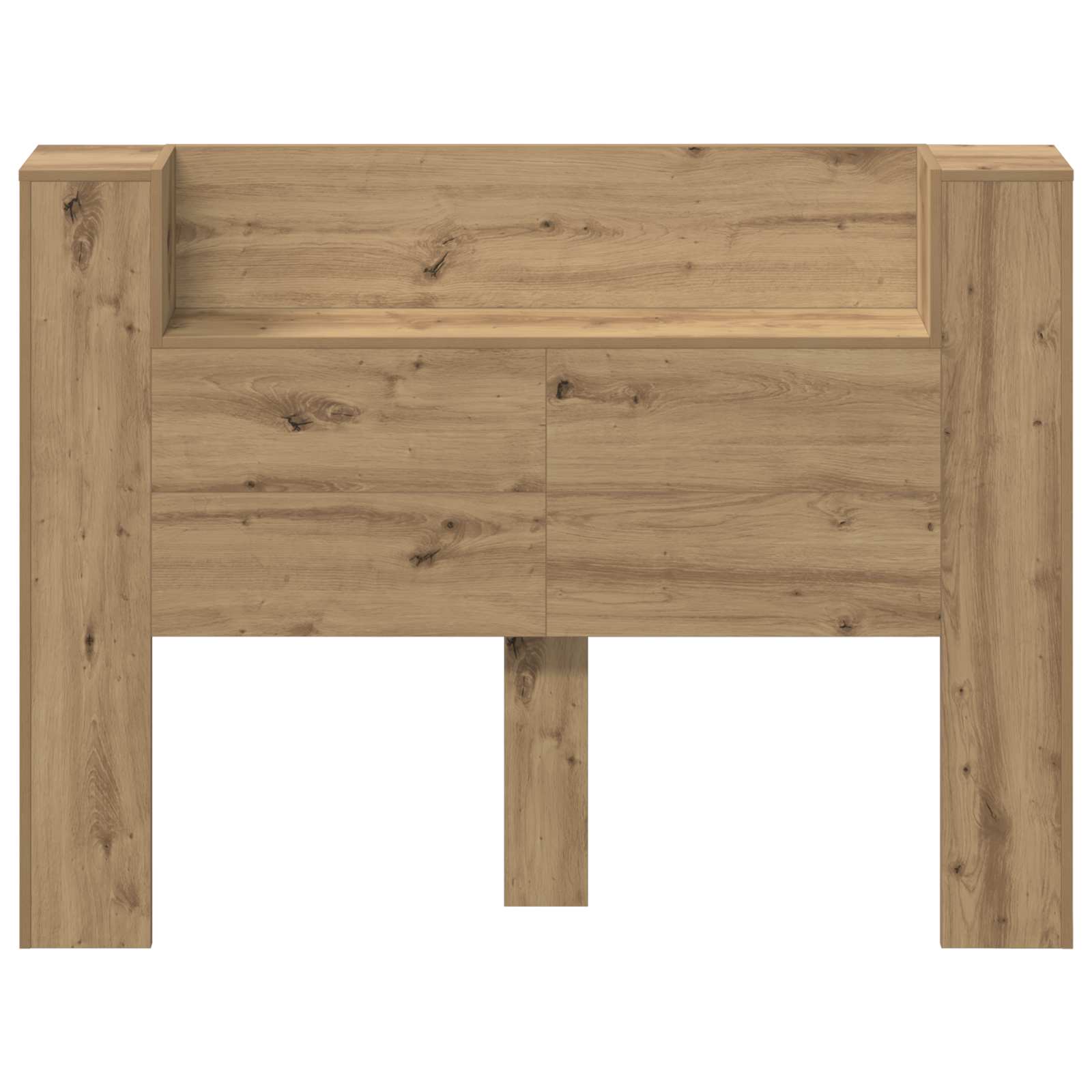 vidaXL Kopfteil-Schrank mit LED Artisan-Eiche 140 x 16,5 x 103,5 cm