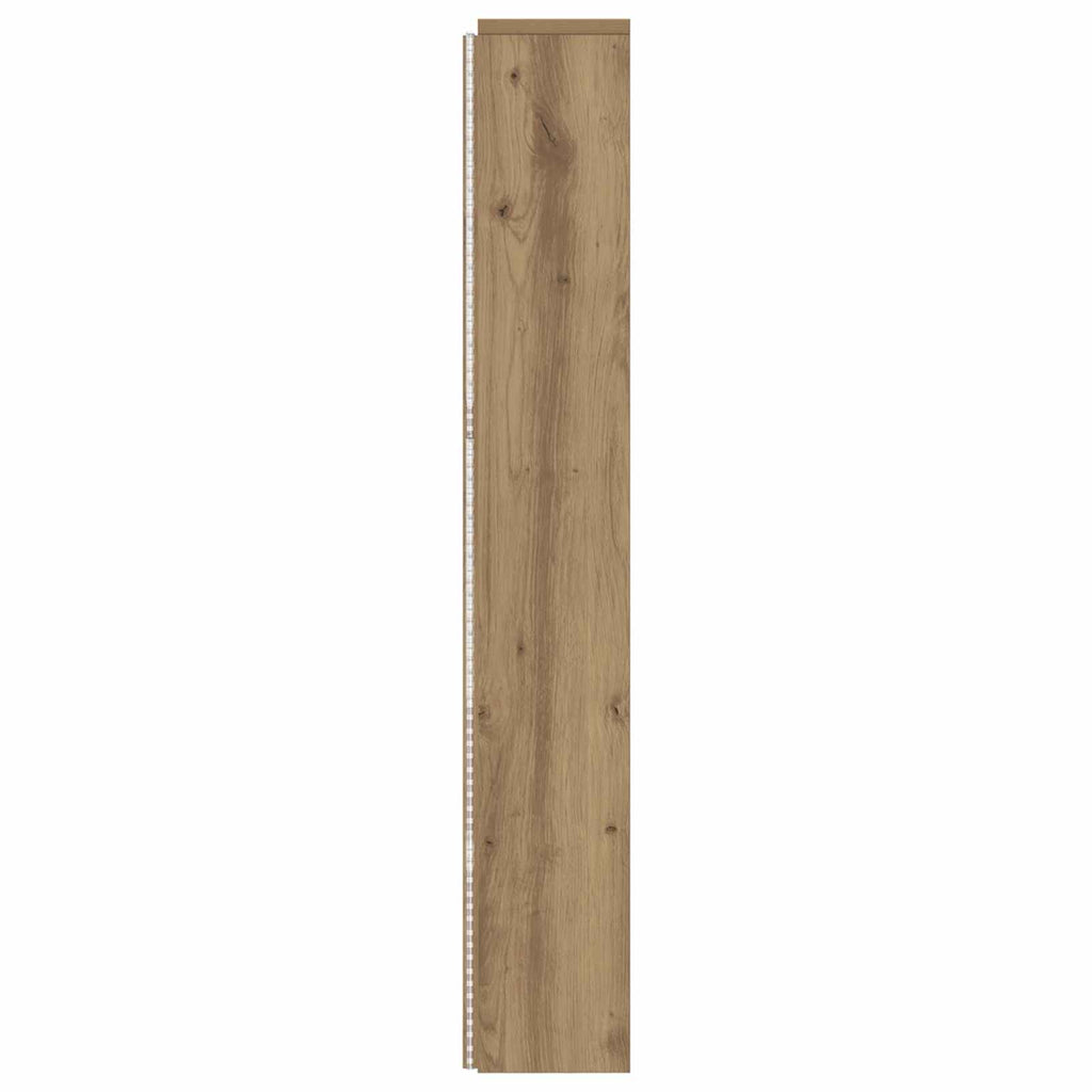 vidaXL Kopfteil-Schrank mit LED Artisan-Eiche 140 x 16,5 x 103,5 cm