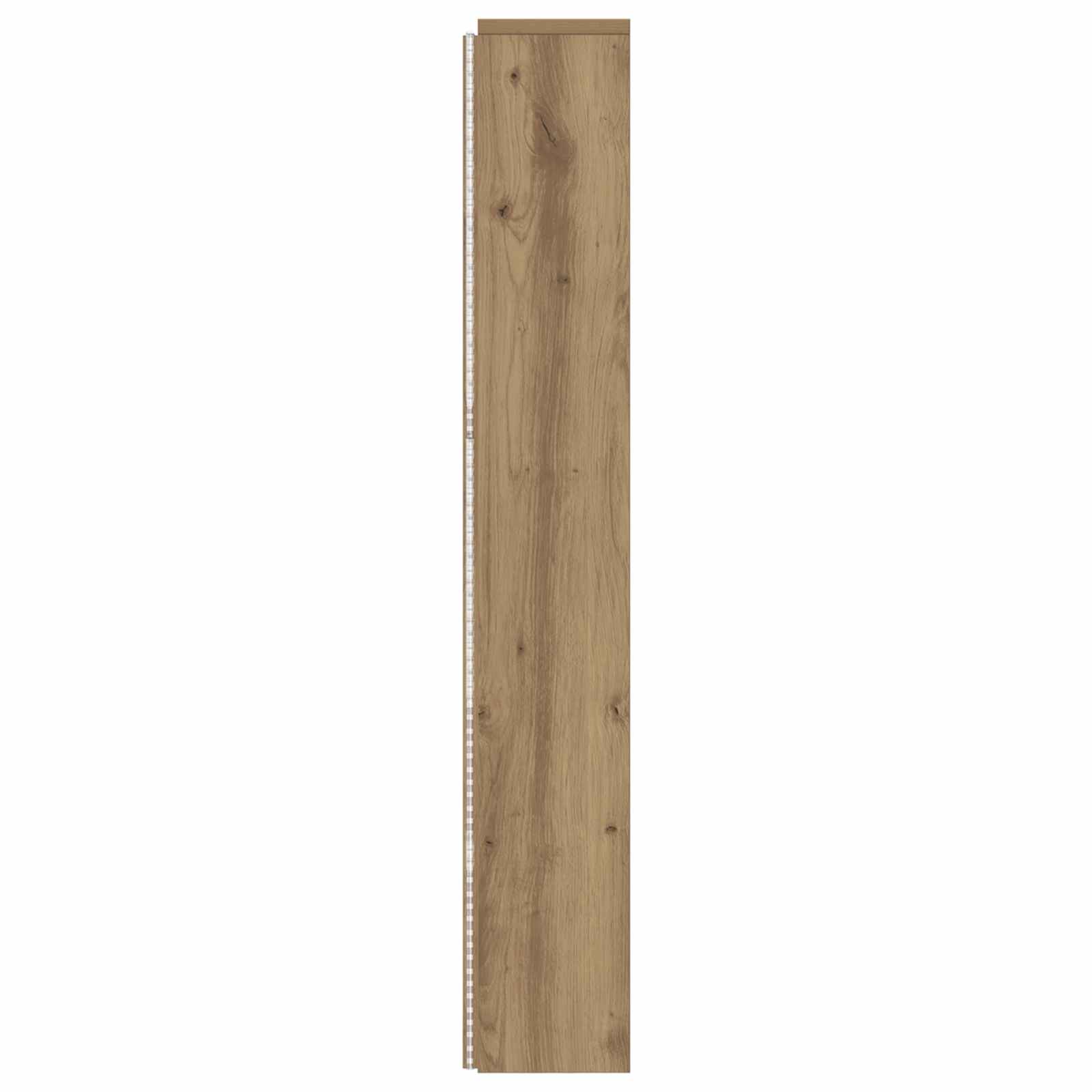 vidaXL Kopfteil-Schrank mit LED Artisan-Eiche 140 x 16,5 x 103,5 cm