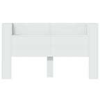 vidaXL Kopfteil-Schrank mit LED Weiß 180 x 16,5 x 103,5 cm
