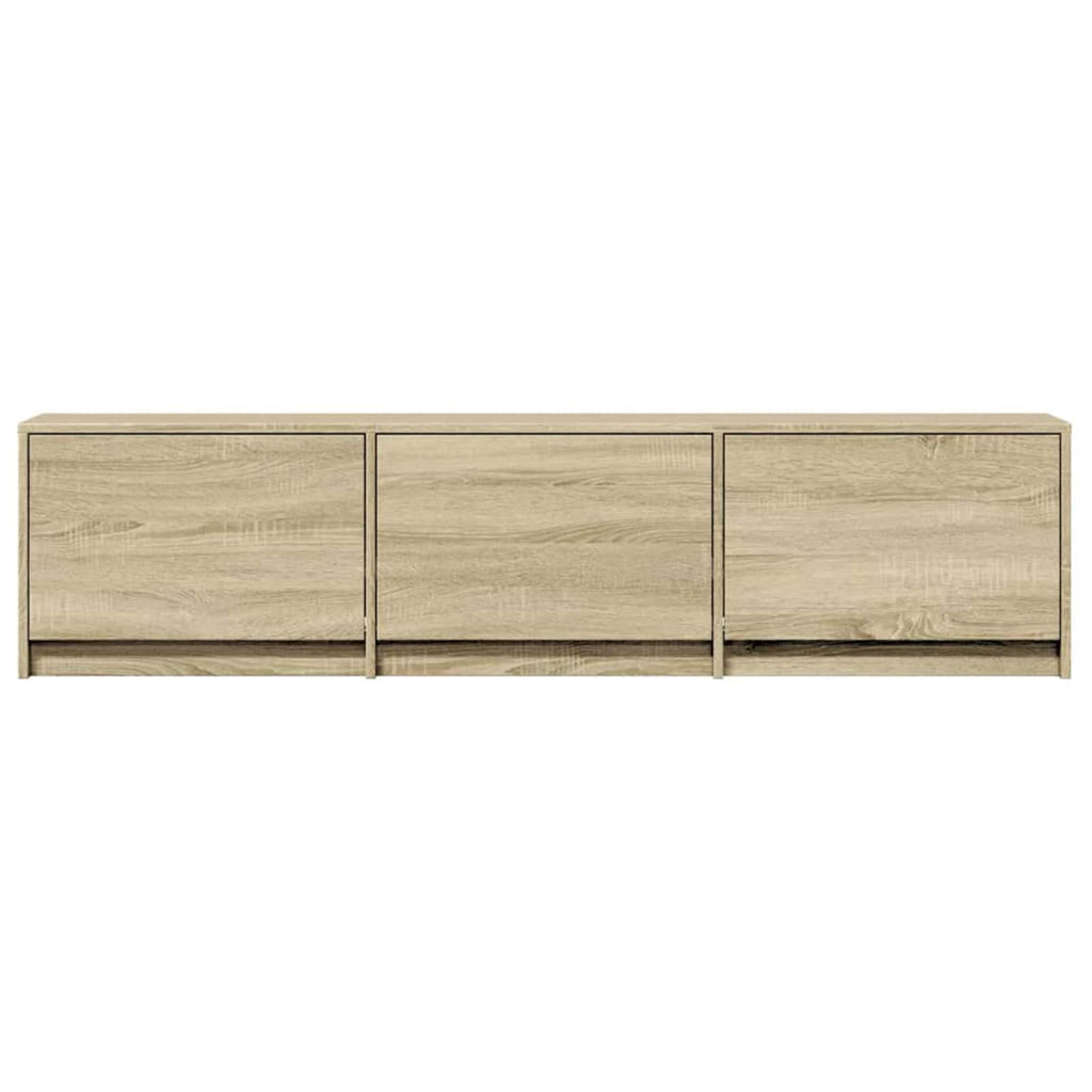 vidaXL TV-Schränk mit LED Sonoma 165 x 34 x 40 cm Holzwerkstoff
