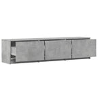 vidaXL TV-Schränk mit LED Beton 165 x 34 x 40 cm Holzwerkstoff
