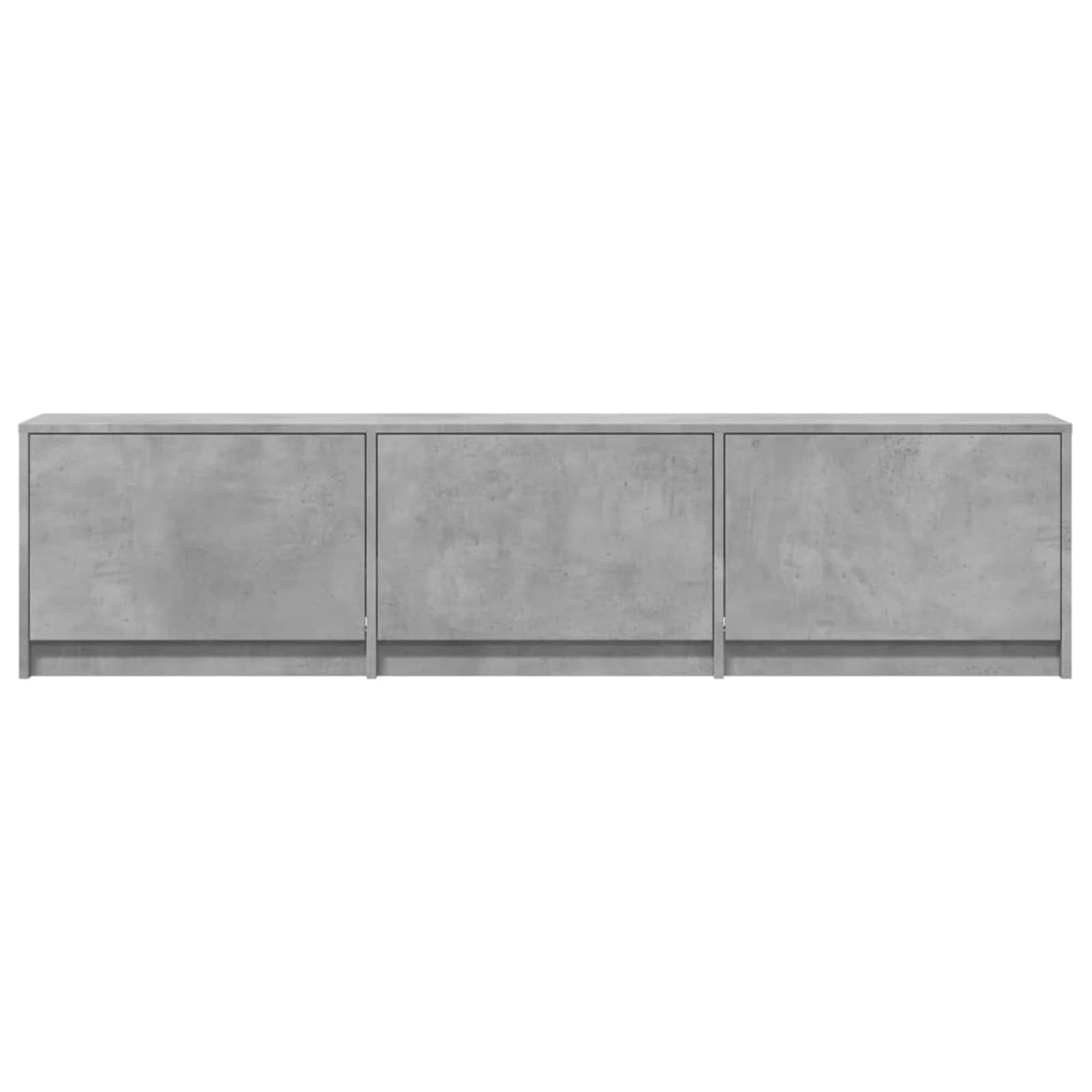 vidaXL TV-Schränk mit LED Beton 165 x 34 x 40 cm Holzwerkstoff