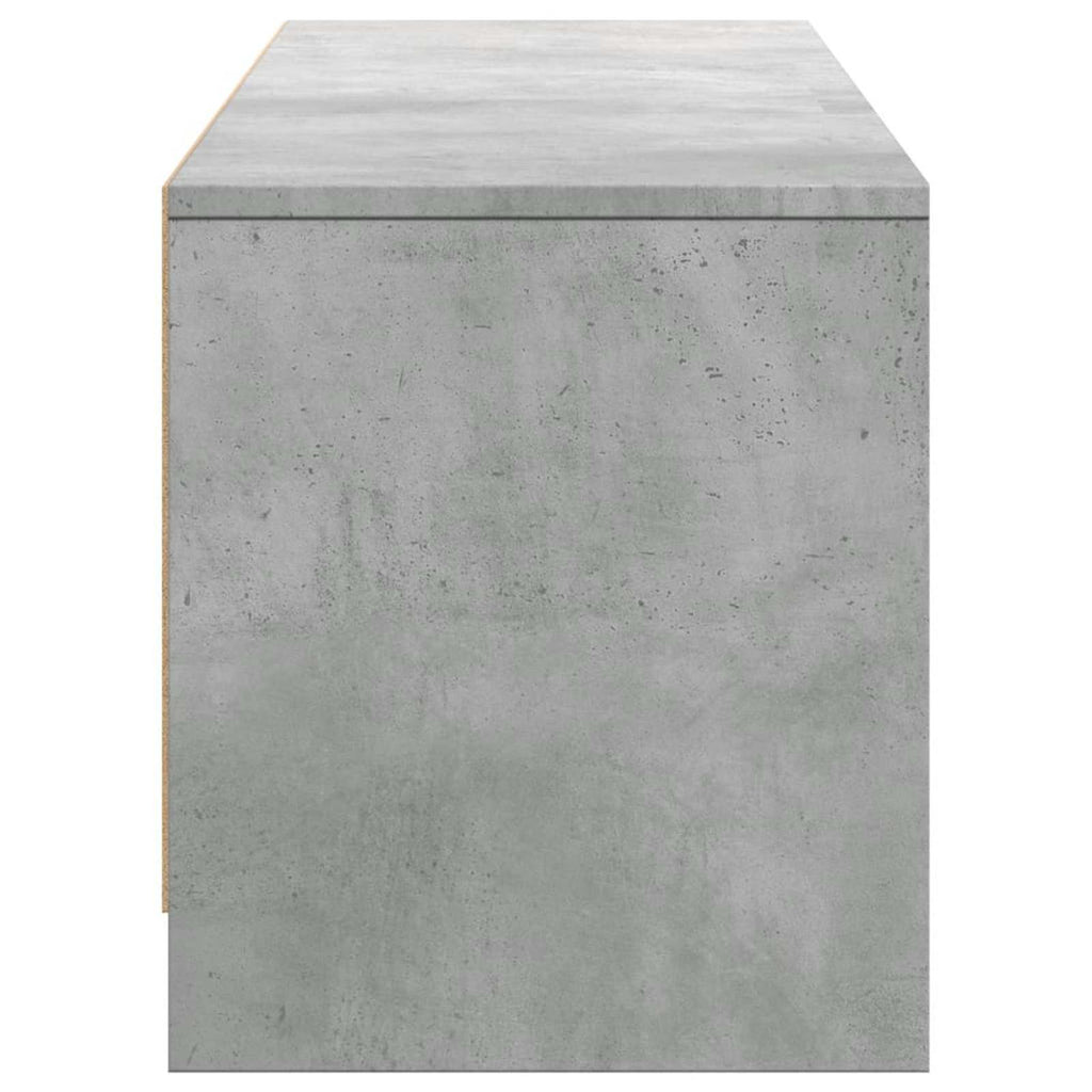 vidaXL TV-Schränk mit LED Beton 165 x 34 x 40 cm Holzwerkstoff