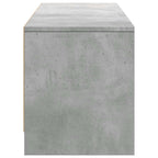 vidaXL TV-Schränk mit LED Beton 165 x 34 x 40 cm Holzwerkstoff