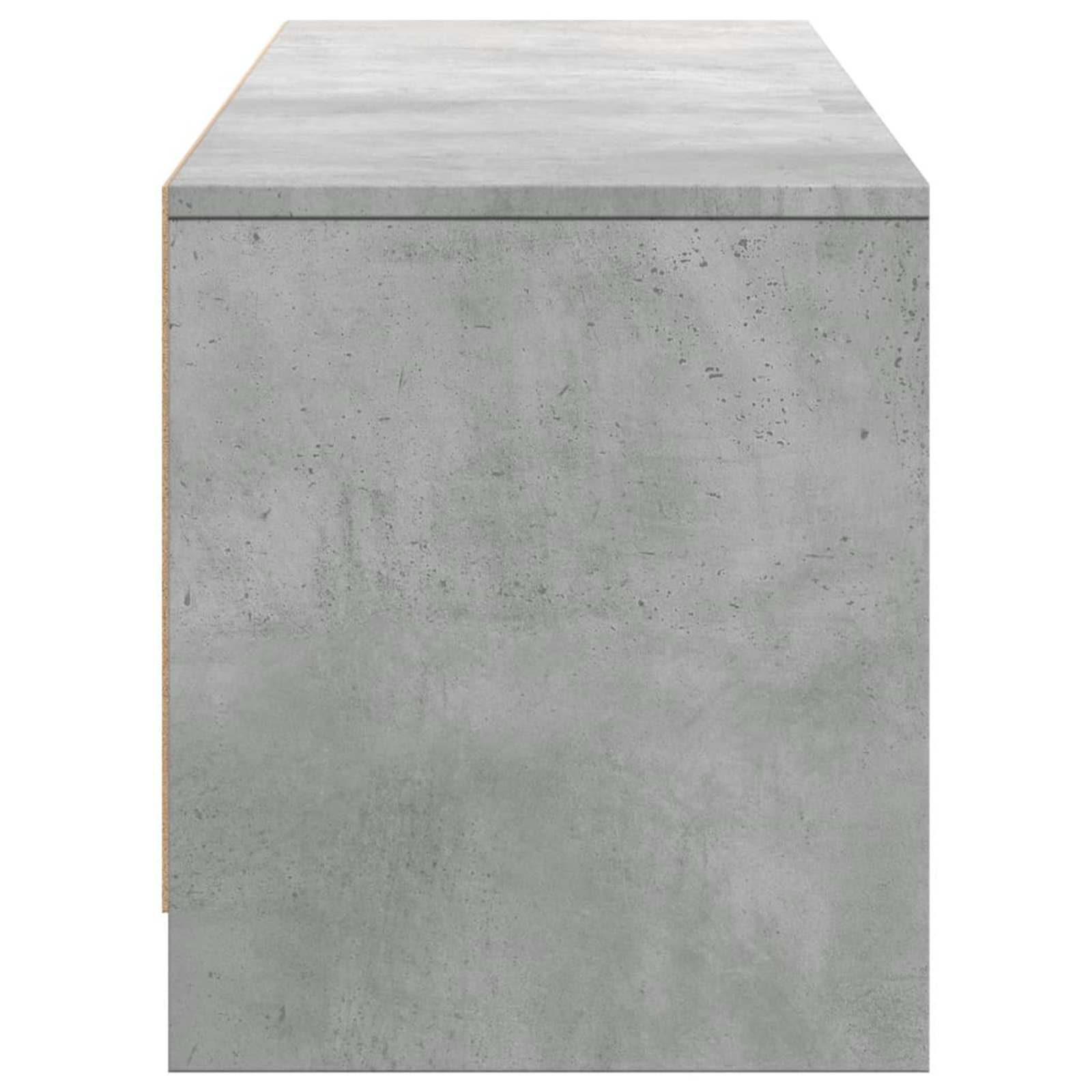 vidaXL TV-Schränk mit LED Beton 165 x 34 x 40 cm Holzwerkstoff