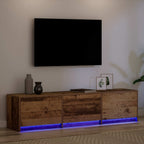 vidaXL TV-Schränk mit LED Altholz 165 x 34 x 40 cm Holzwerkstoff