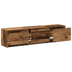 vidaXL TV-Schränk mit LED Altholz 165 x 34 x 40 cm Holzwerkstoff