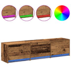 vidaXL TV-Schränk mit LED Altholz 165 x 34 x 40 cm Holzwerkstoff