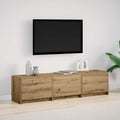 vidaXL TV-Schränk mit LED Artisan-Eiche 165 x 34 x 40 cm Holzwerkstoff