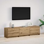 vidaXL TV-Schränk mit LED Artisan-Eiche 165 x 34 x 40 cm Holzwerkstoff