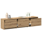 vidaXL TV-Schränk mit LED Artisan-Eiche 165 x 34 x 40 cm Holzwerkstoff