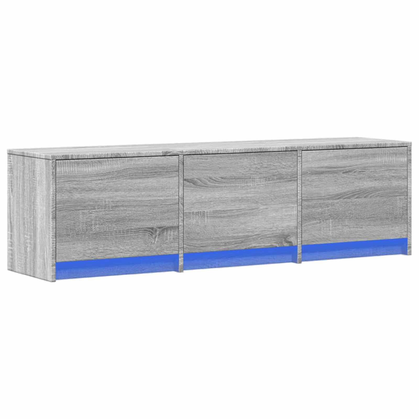 vidaXL TV-Schränk mit LED Graues Sonoma 140 x 34 x 40 cm Holzwerkstoff