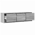 vidaXL TV-Schränk mit LED Graues Sonoma 140 x 34 x 40 cm Holzwerkstoff