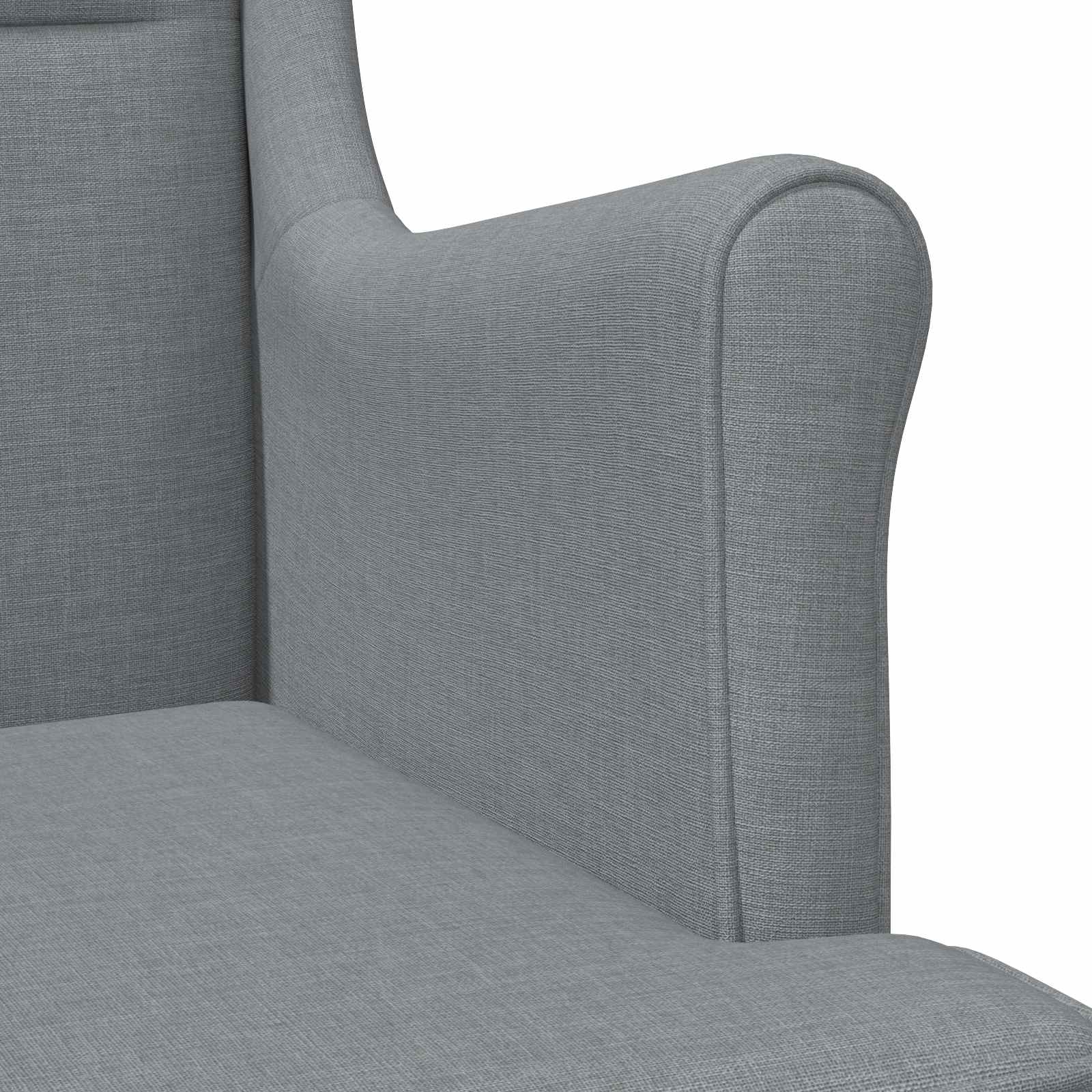 vidaXL Sessel Hellgrau Stoff