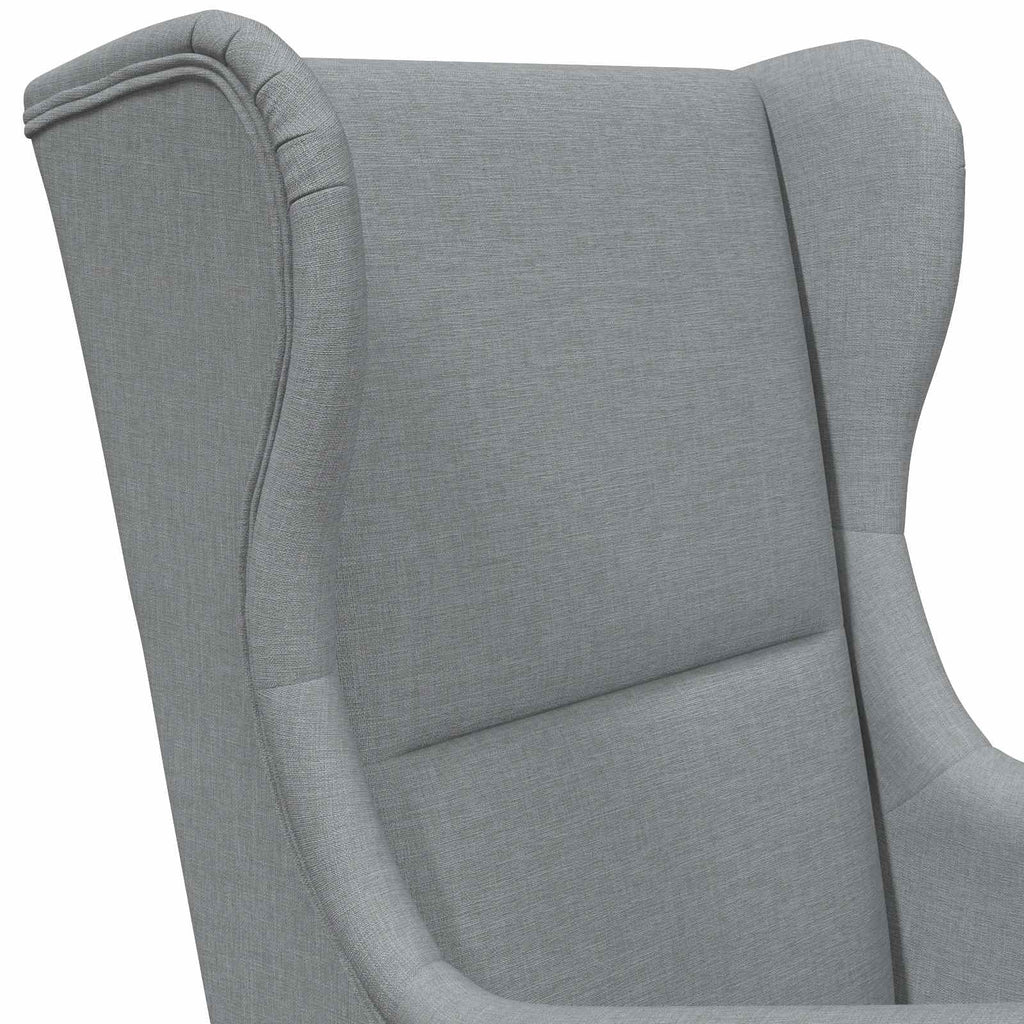 vidaXL Sessel Hellgrau Stoff