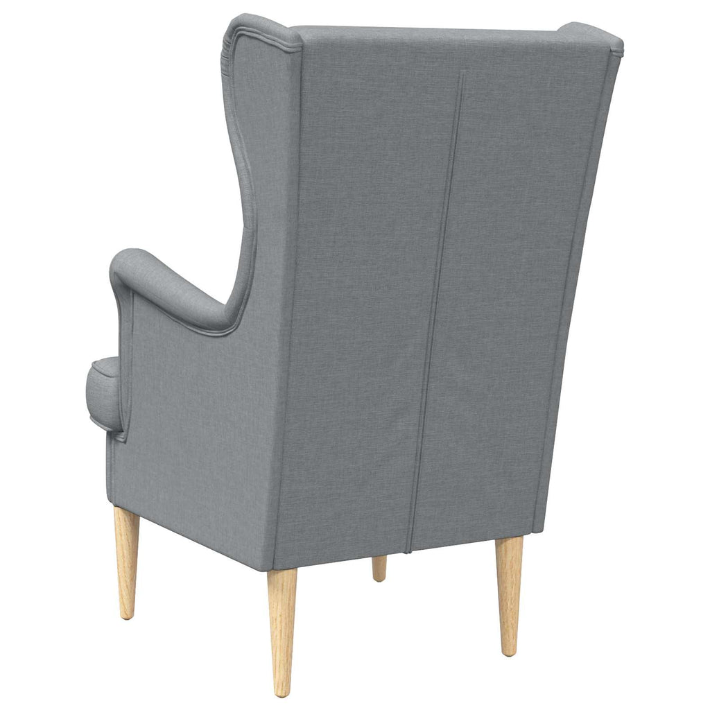 vidaXL Sessel Hellgrau Stoff