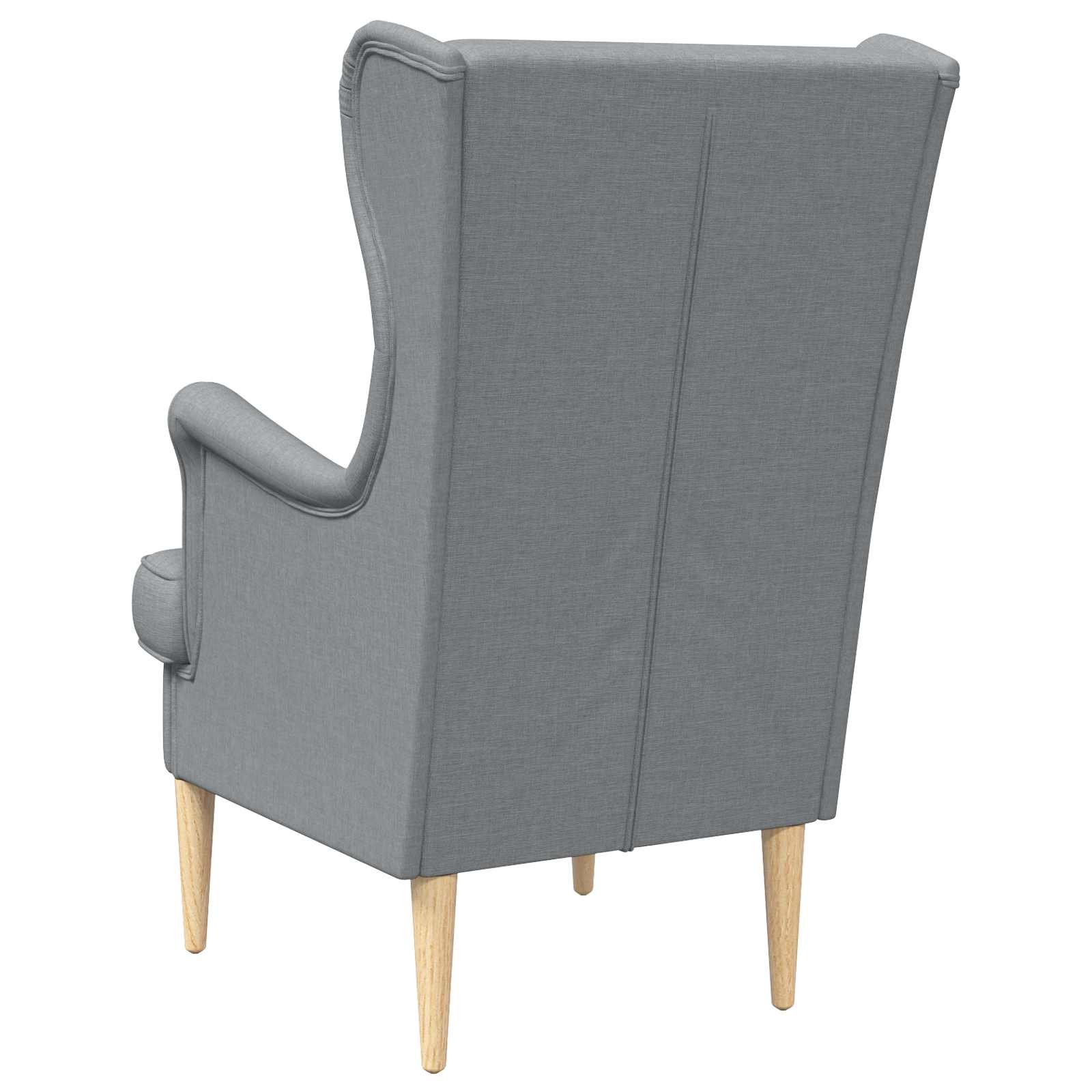 vidaXL Sessel Hellgrau Stoff