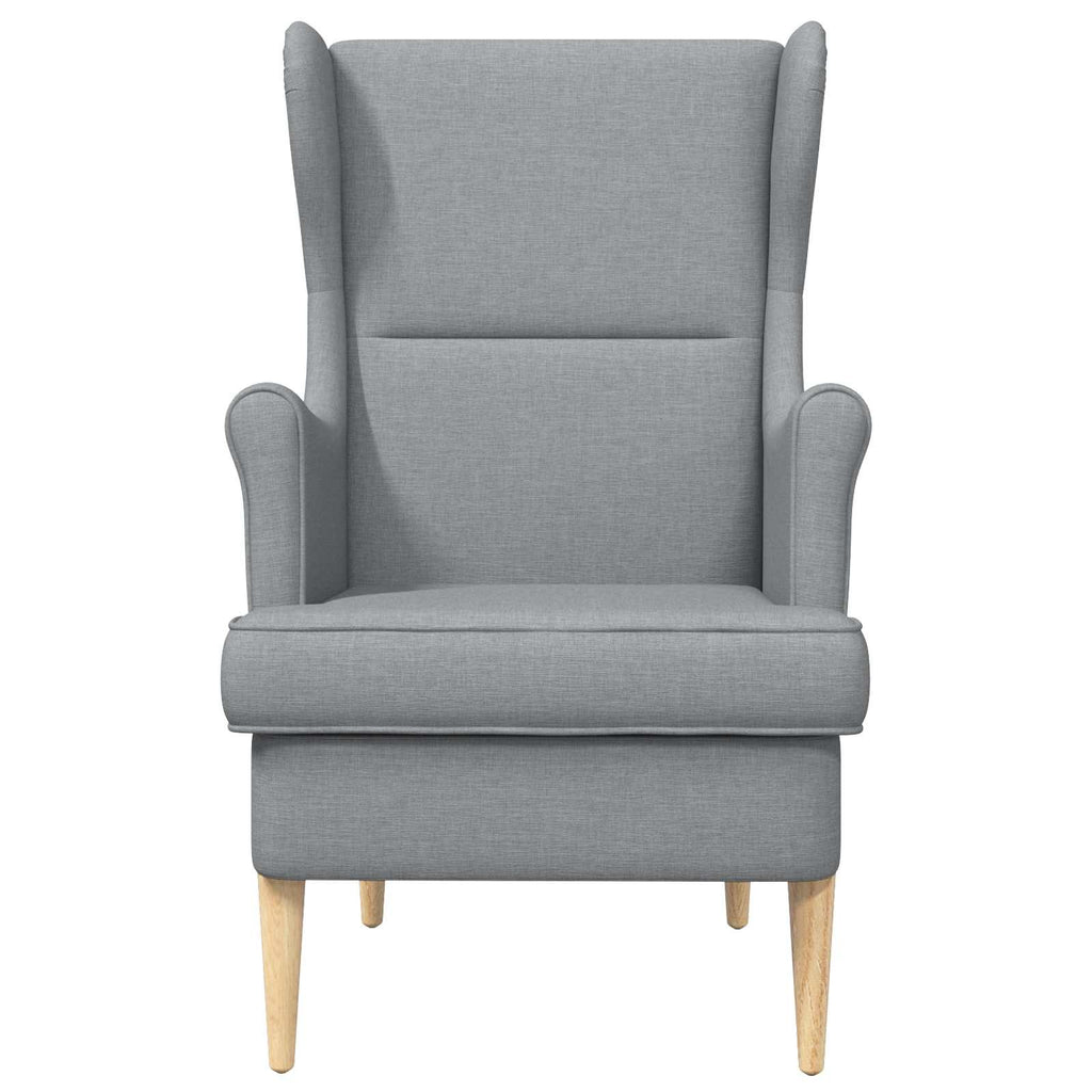 vidaXL Sessel Hellgrau Stoff