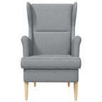 vidaXL Sessel Hellgrau Stoff