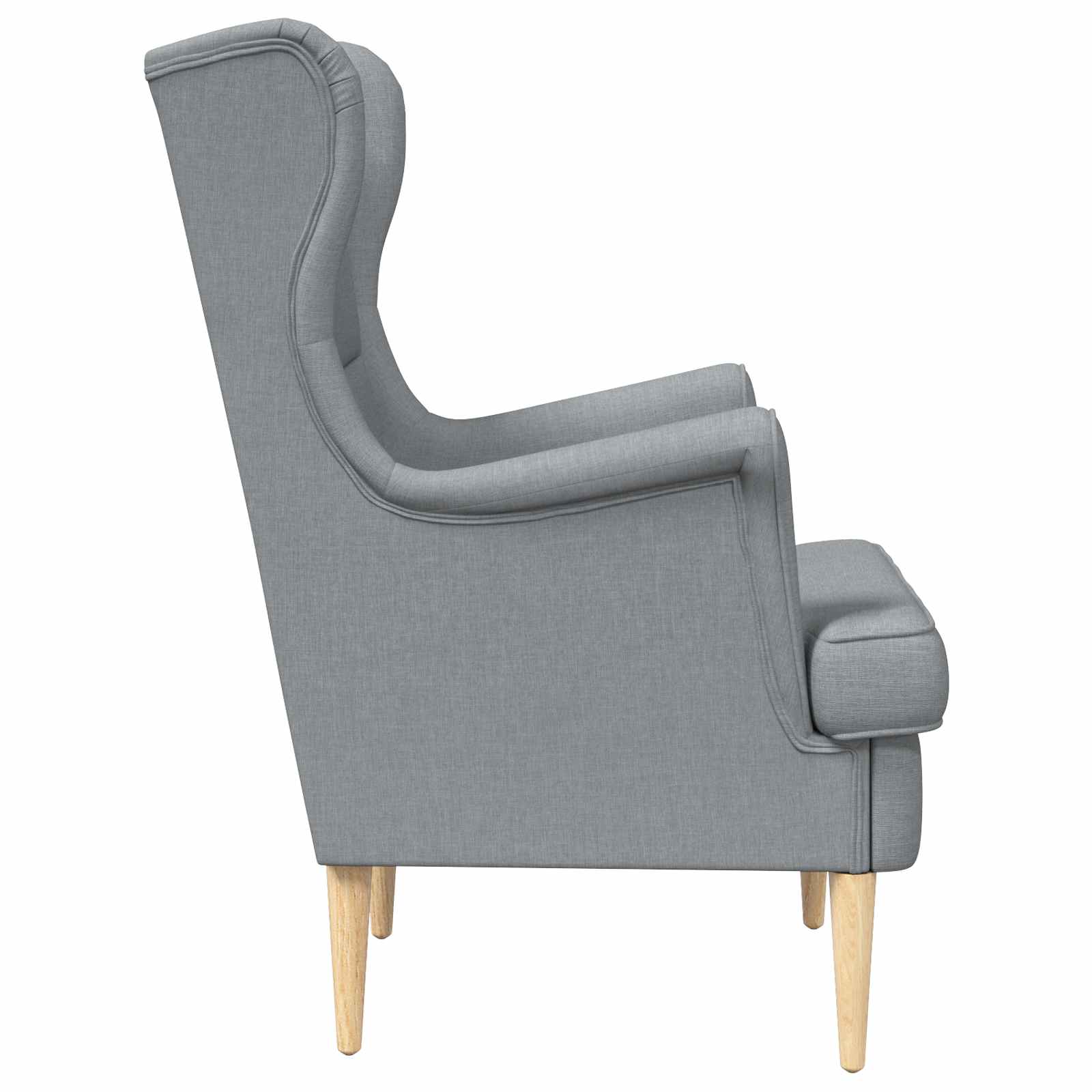 vidaXL Sessel Hellgrau Stoff
