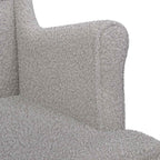 vidaXL Sessel Hellgrau Bouclé