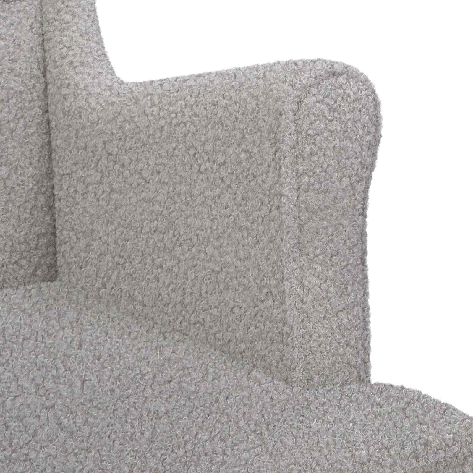 vidaXL Sessel Hellgrau Bouclé