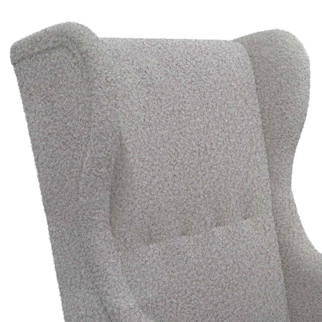 vidaXL Sessel Hellgrau Bouclé