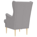 vidaXL Sessel Hellgrau Bouclé