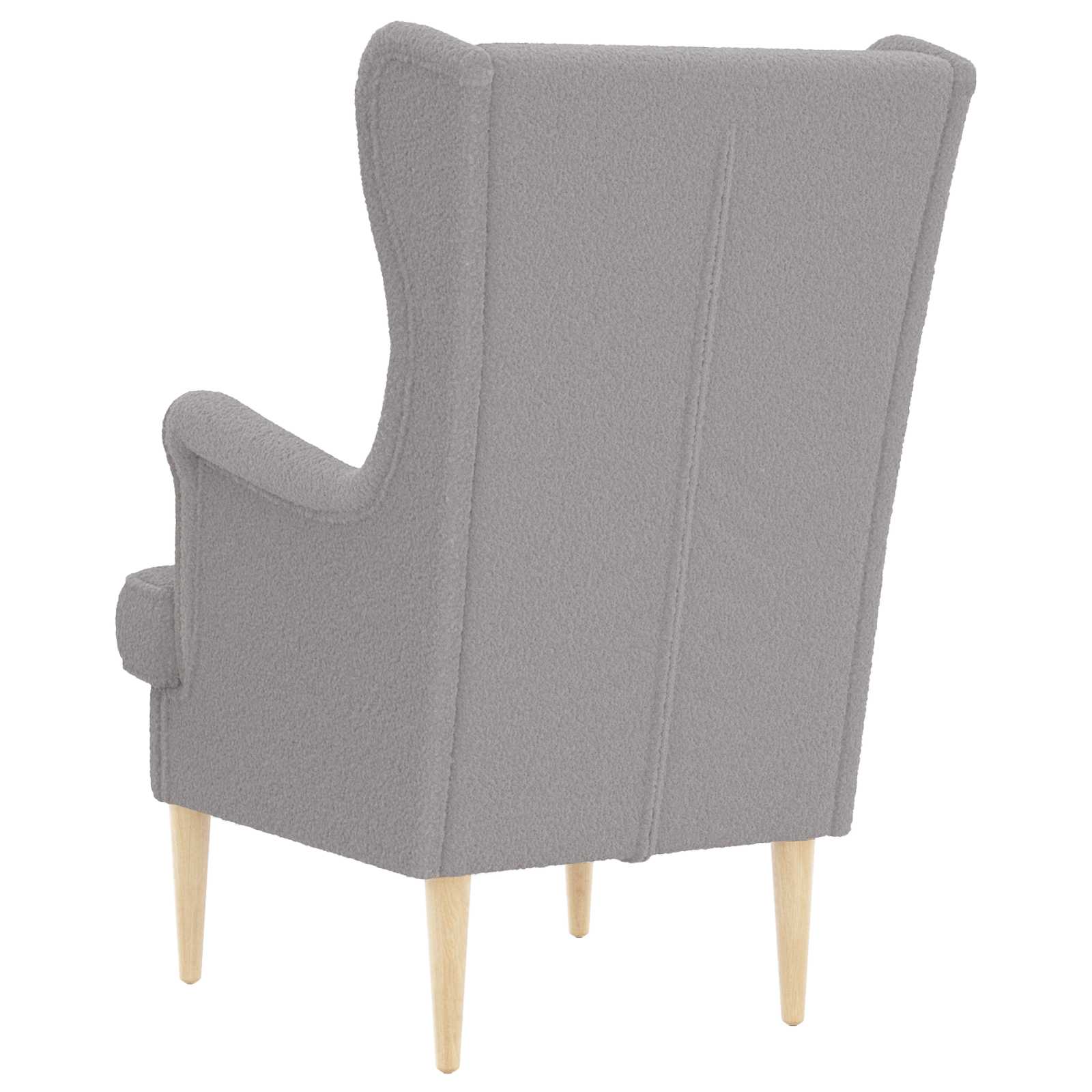 vidaXL Sessel Hellgrau Bouclé