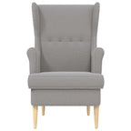 vidaXL Sessel Hellgrau Bouclé