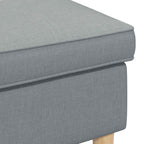 vidaXL Hocker Hellgrau 55 x 35 x 41 cm Polyester
