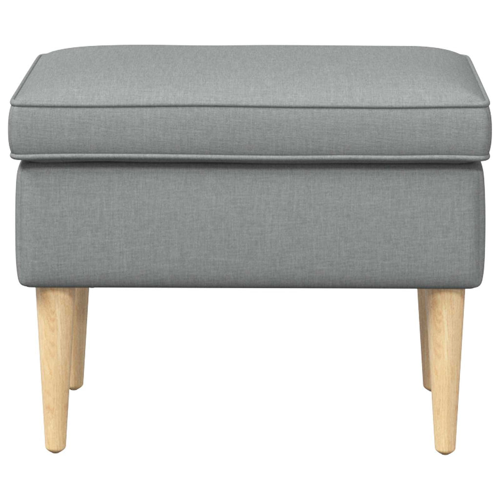 vidaXL Hocker Hellgrau 55 x 35 x 41 cm Polyester