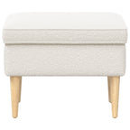 vidaXL Hocker Creme 55 x 35 x 41 cm Bouclé
