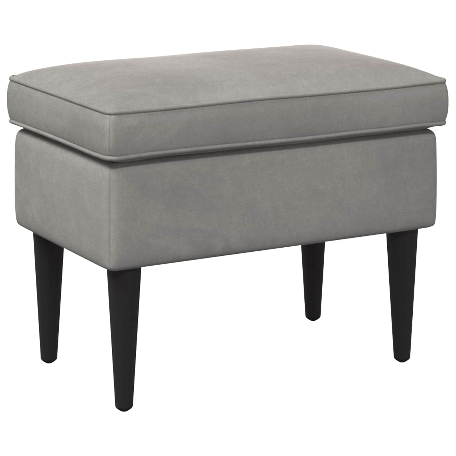 vidaXL Hocker Hellgrau 55 x 35 x 41 cm Samt