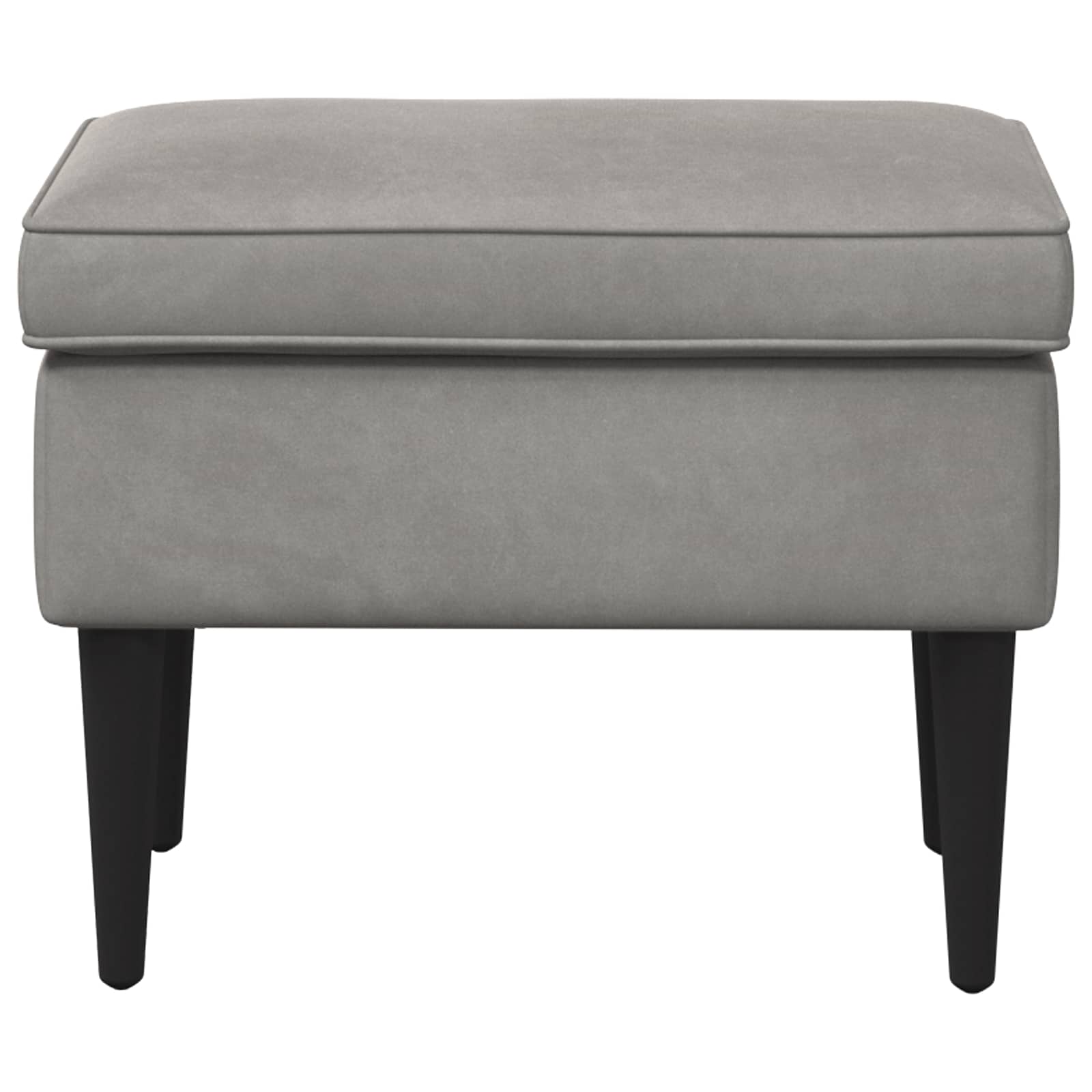 vidaXL Hocker Hellgrau 55 x 35 x 41 cm Samt