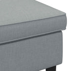 vidaXL Hocker Hellgrau 55 x 35 x 41 cm Stoff