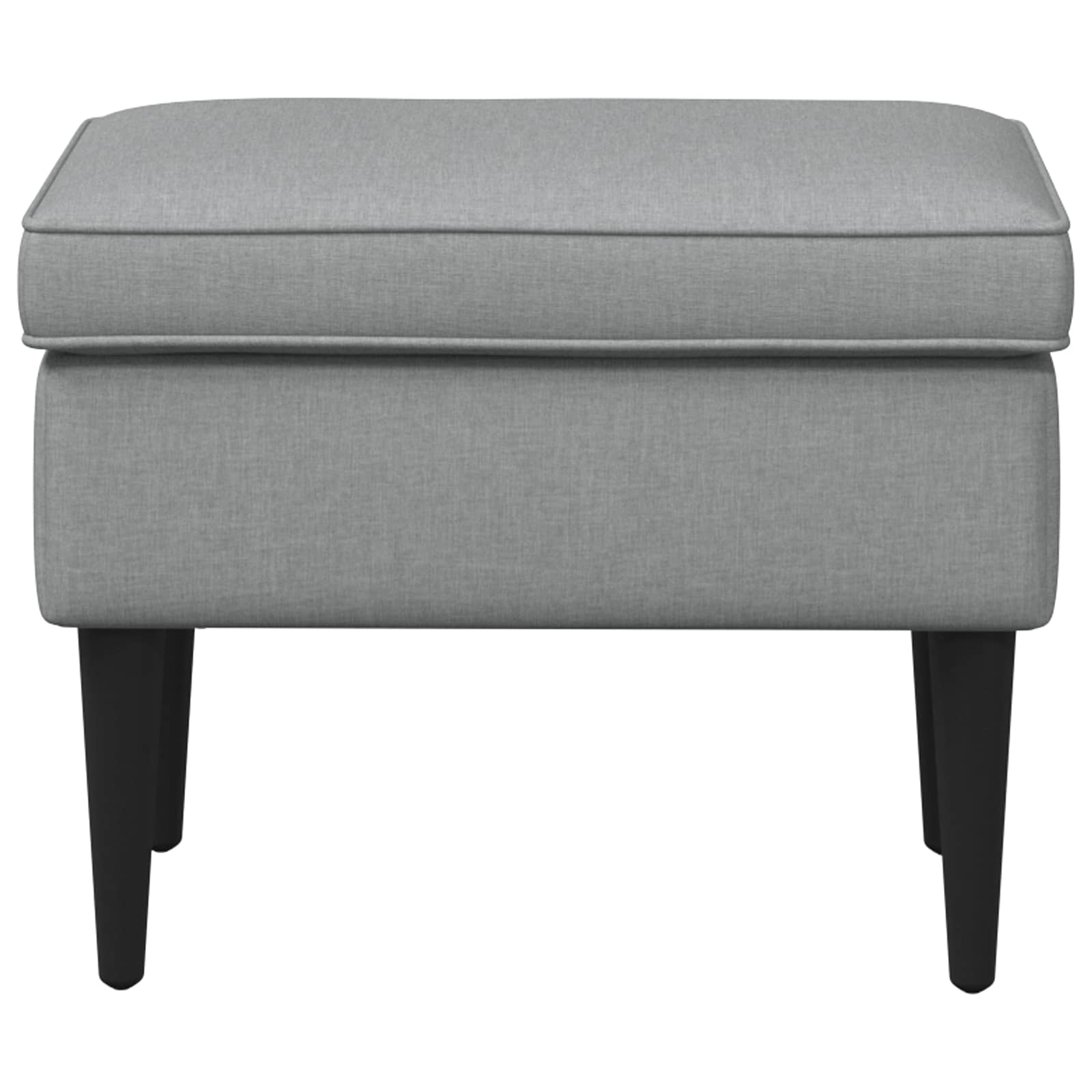 vidaXL Hocker Hellgrau 55 x 35 x 41 cm Stoff