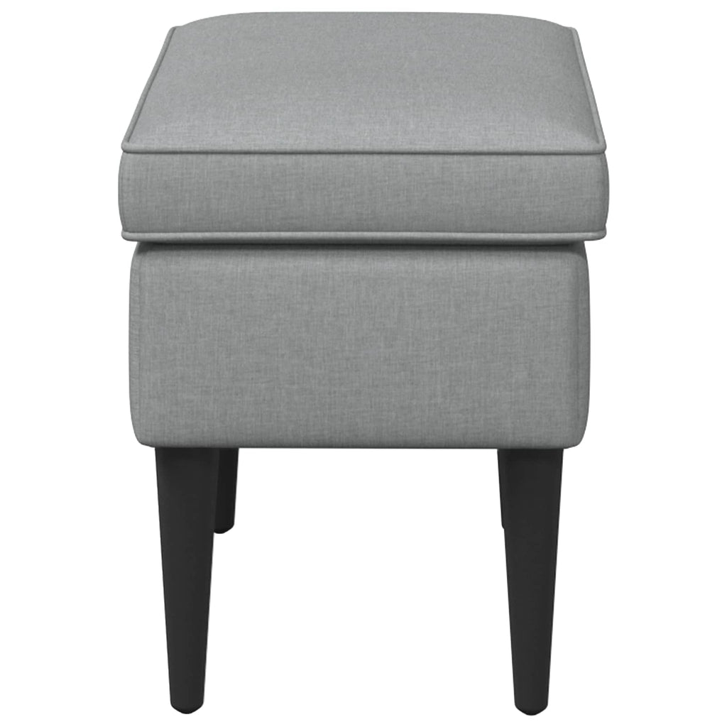 vidaXL Hocker Hellgrau 55 x 35 x 41 cm Stoff