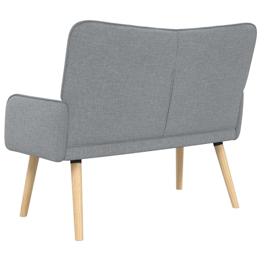 vidaXL Zweisitzer Sofa Hellgrau 115 x 61 x 87 cm Stoff
