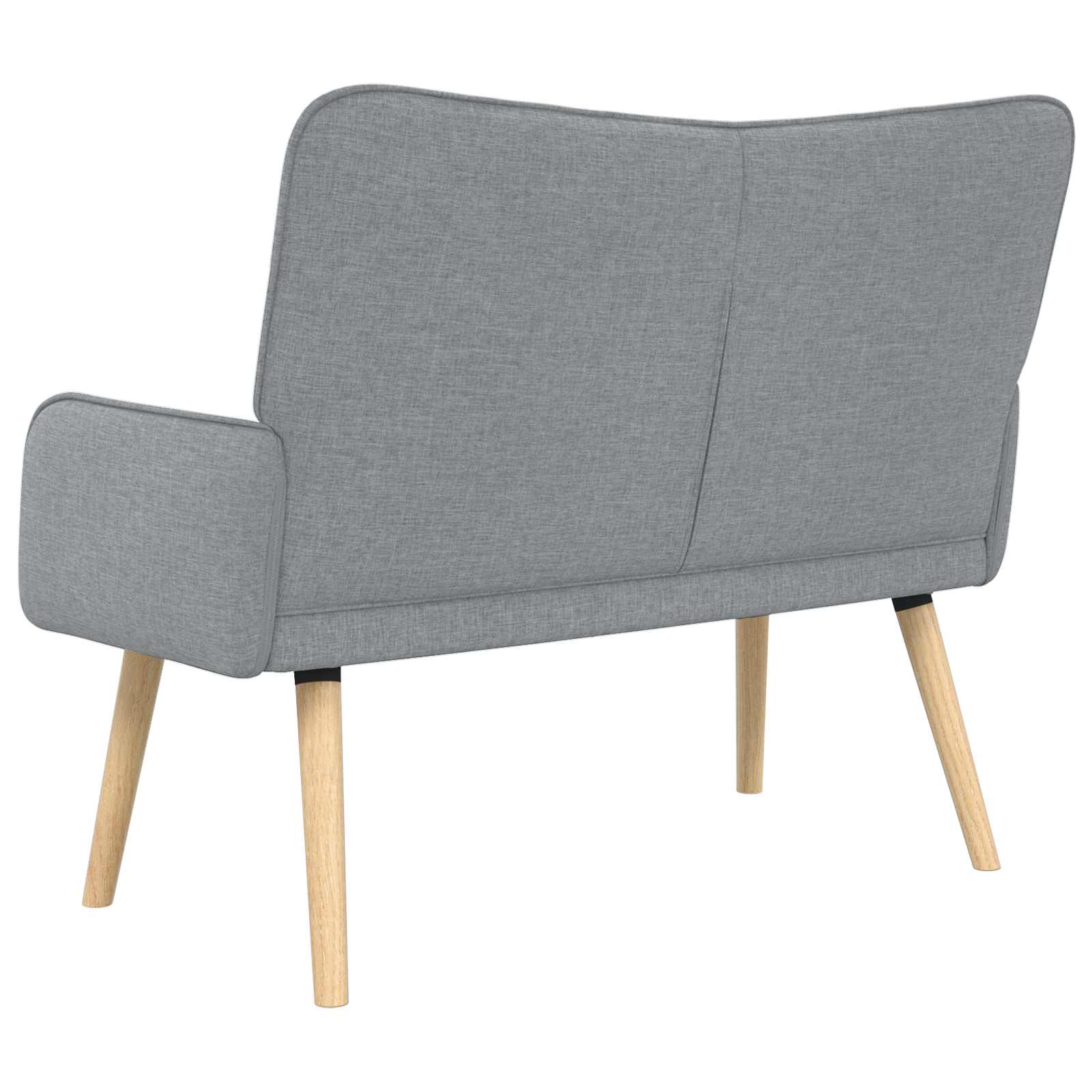 vidaXL Zweisitzer Sofa Hellgrau 115 x 61 x 87 cm Stoff
