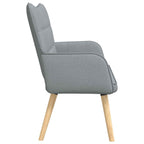 vidaXL Zweisitzer Sofa Hellgrau 115 x 61 x 87 cm Stoff