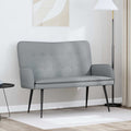 vidaXL 2-Sitzer Sofa Hellgrau 115 x 61 x 87 cm Stoff