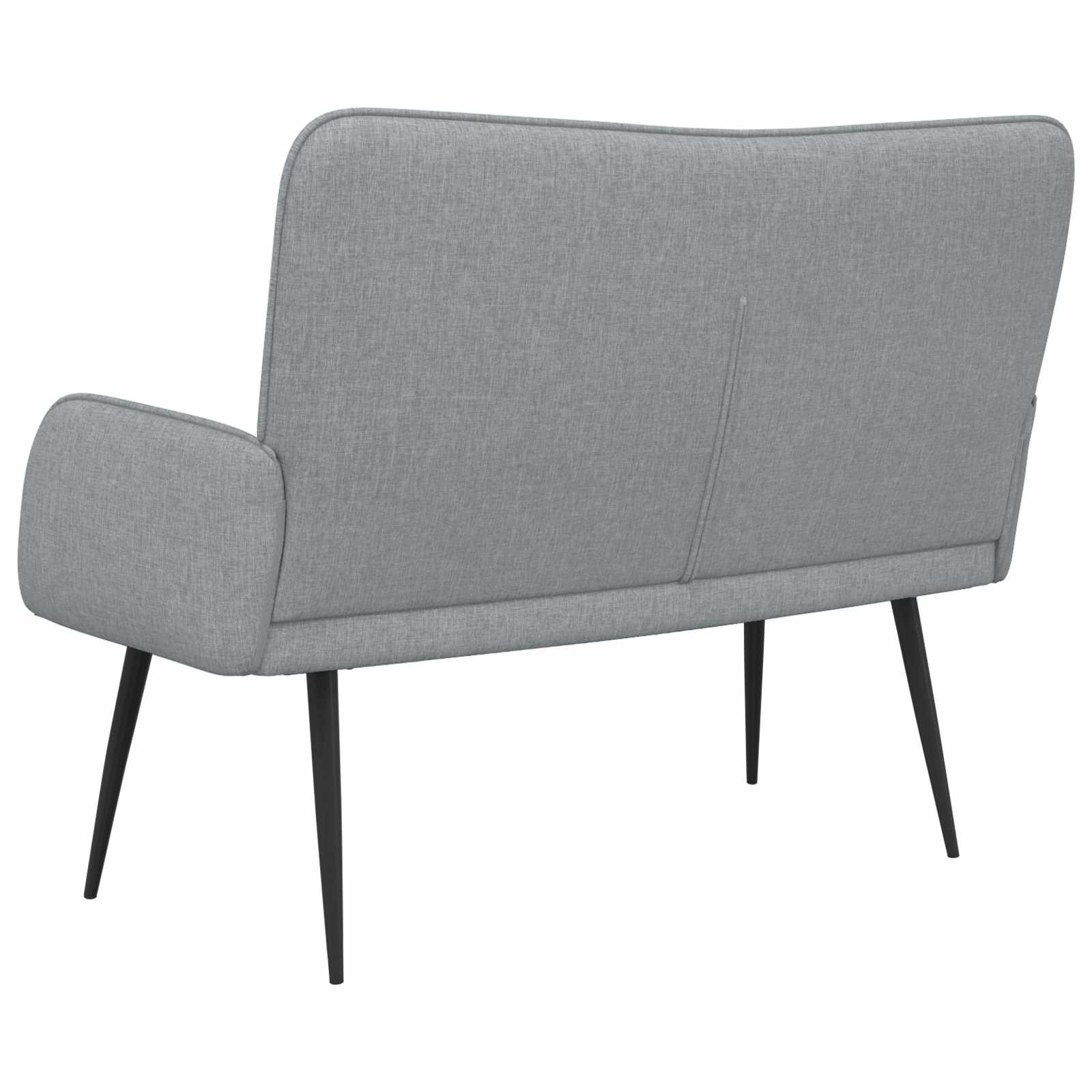vidaXL 2-Sitzer Sofa Hellgrau 115 x 61 x 87 cm Stoff